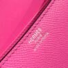 Mirror Top Hermes Constance Shoulder Bags Epsom Leather Silver Magnolia Pink