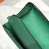 Mirror Top Hermes Constance Shoulder Bags Epsom Leather Silver Green