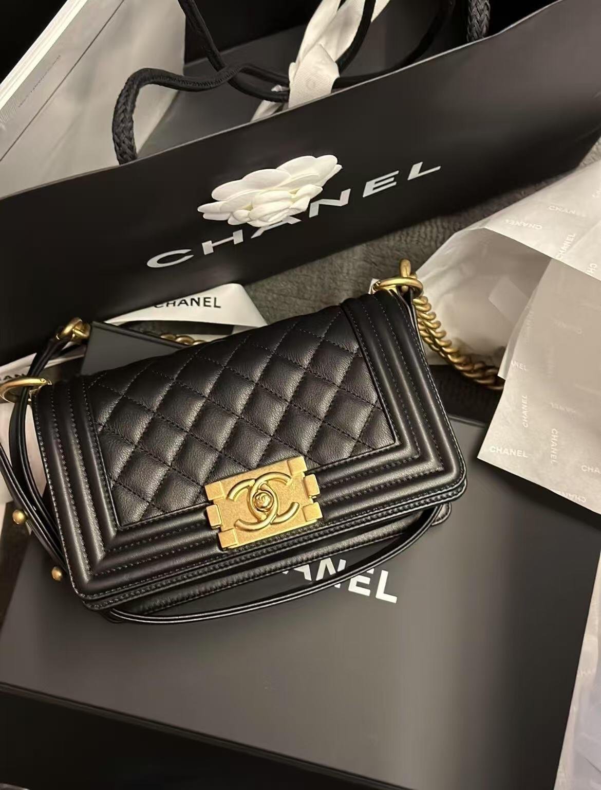 Chanel BOY CHANEL Handbag BLak
