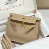 Mirror Top Hermes Kelly Danse 22cm of Evercolor Bag Grey