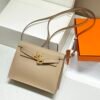 Mirror Top Hermes Kelly Danse 22cm of Evercolor Bag Grey