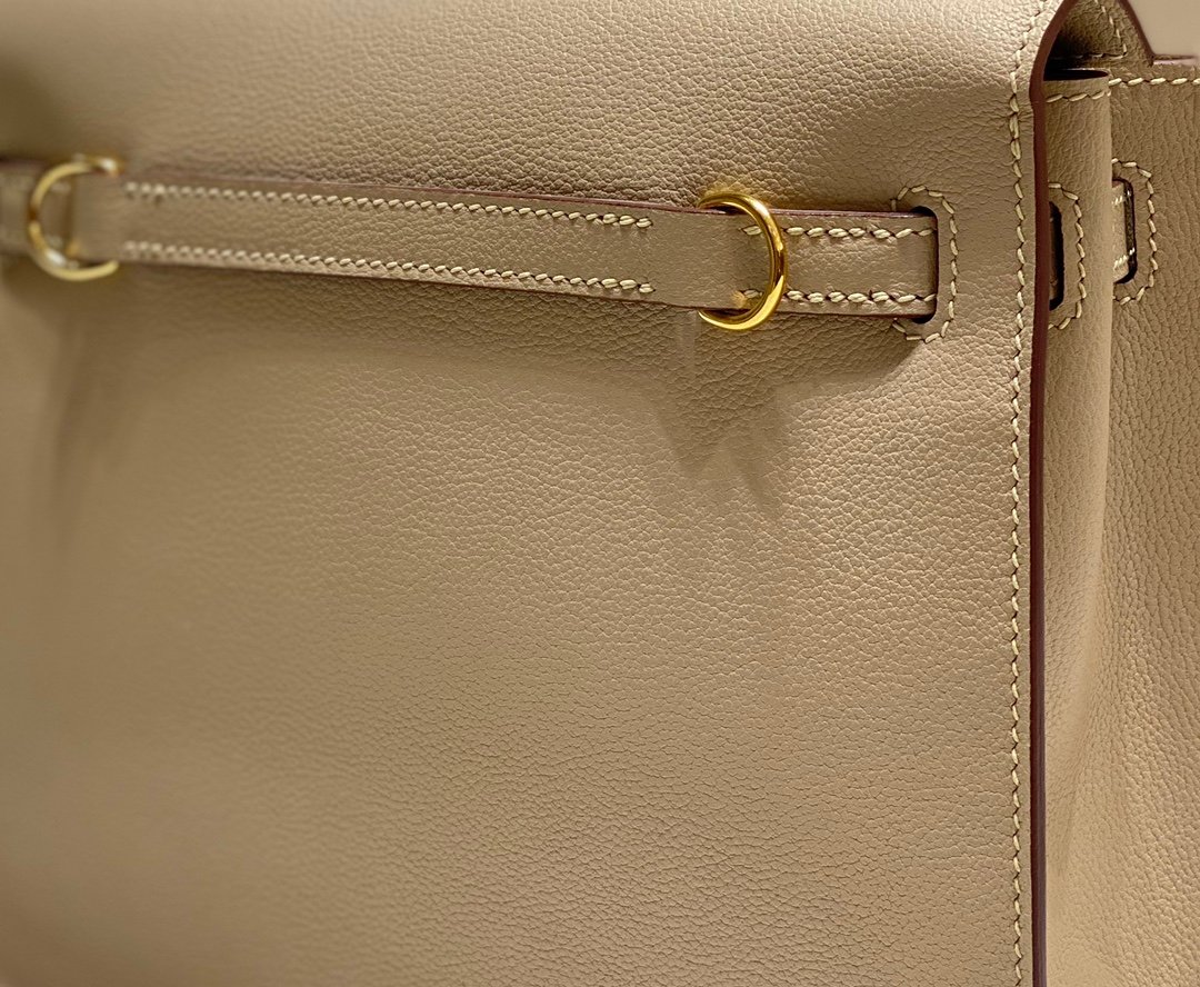 Mirror Top Hermes Kelly Danse 22cm of Evercolor Bag Grey