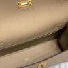 Mirror Top Hermes Kelly Danse 22cm of Evercolor Bag Grey