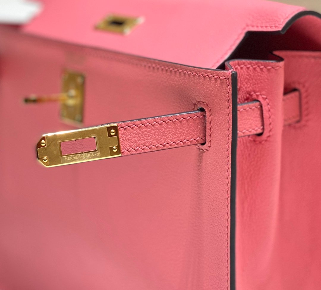Mirror Top Hermes Kelly Danse 22cm of Evercolor Bag Pink