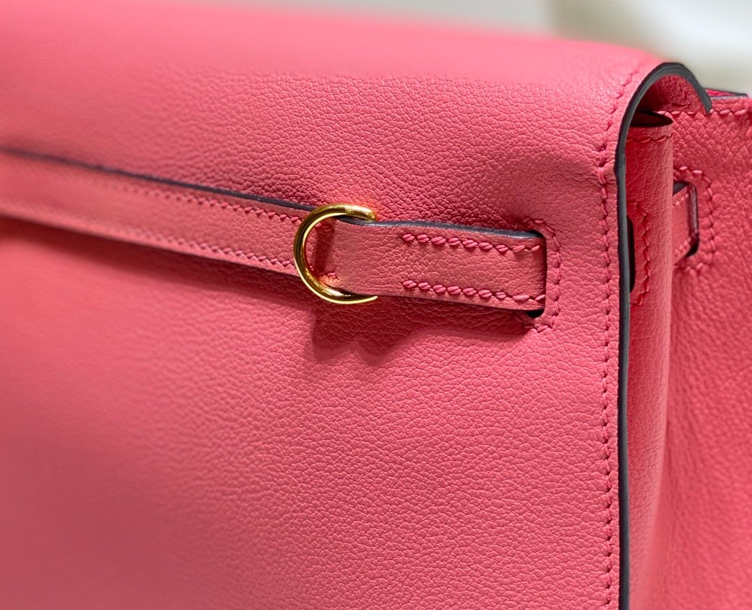 Mirror Top Hermes Kelly Danse 22cm of Evercolor Bag Pink