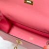 Mirror Top Hermes Kelly Danse 22cm of Evercolor Bag Pink