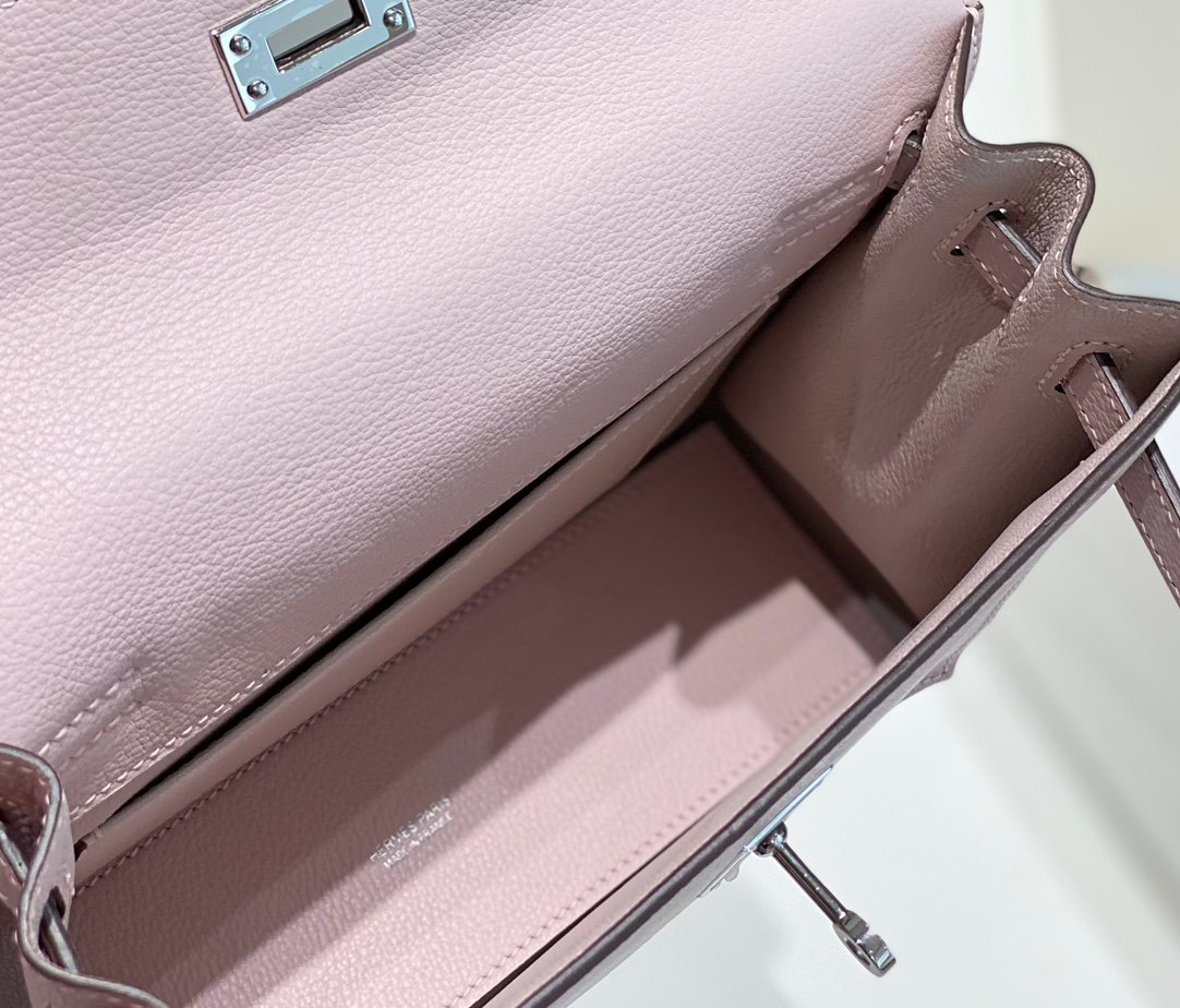 Mirror Top Hermes Kelly Danse 22cm of Evercolor Bag Dreamy Purple