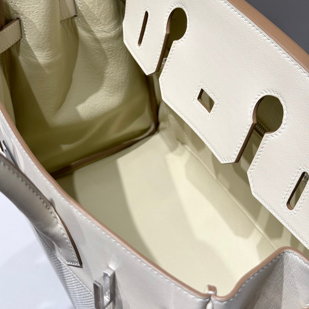 Hermes 𝗕𝗜𝗥𝗞𝗜𝗡 𝟑𝟎𝐜𝐦 White