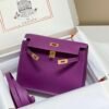 Mirror Top Hermes Kelly Danse 22cm of Evercolor Bag Purple
