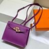Mirror Top Hermes Kelly Danse 22cm of Evercolor Bag Purple