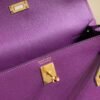 Mirror Top Hermes Kelly Danse 22cm of Evercolor Bag Purple