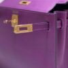 Mirror Top Hermes Kelly Danse 22cm of Evercolor Bag Purple