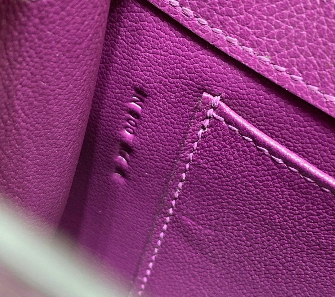 Mirror Top Hermes Kelly Danse 22cm of Evercolor Bag Purple