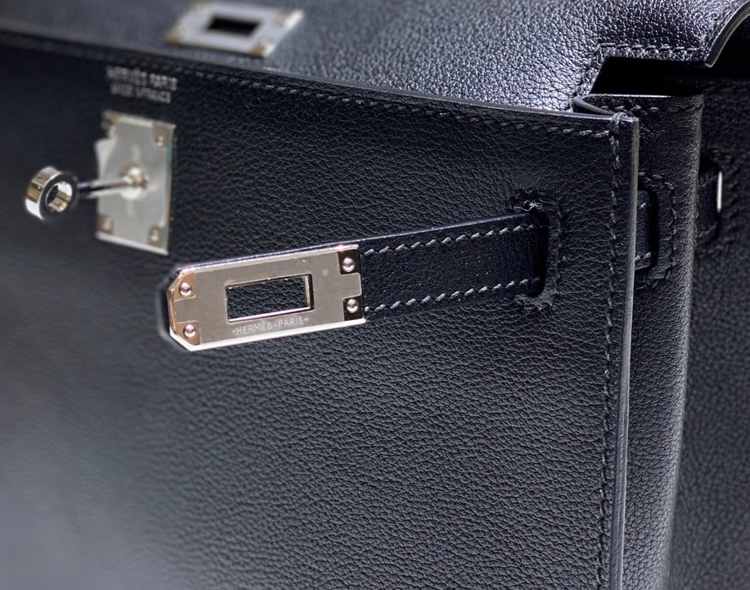 Mirror Top Hermes Kelly Danse 22cm of Evercolor Bag Blak