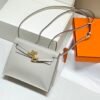 Mirror Top Hermes Kelly Danse 22cm of Evercolor Bag Light Gray