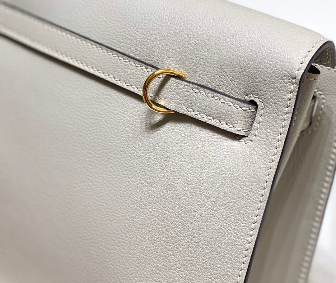 Mirror Top Hermes Kelly Danse 22cm of Evercolor Bag Light Gray