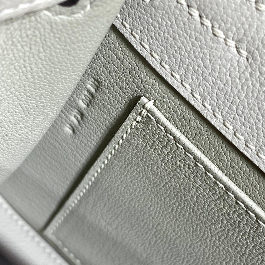 Mirror Top Hermes Kelly Danse 22cm of Evercolor Bag Light Gray