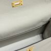 Mirror Top Hermes Kelly Danse 22cm of Evercolor Bag Light Gray