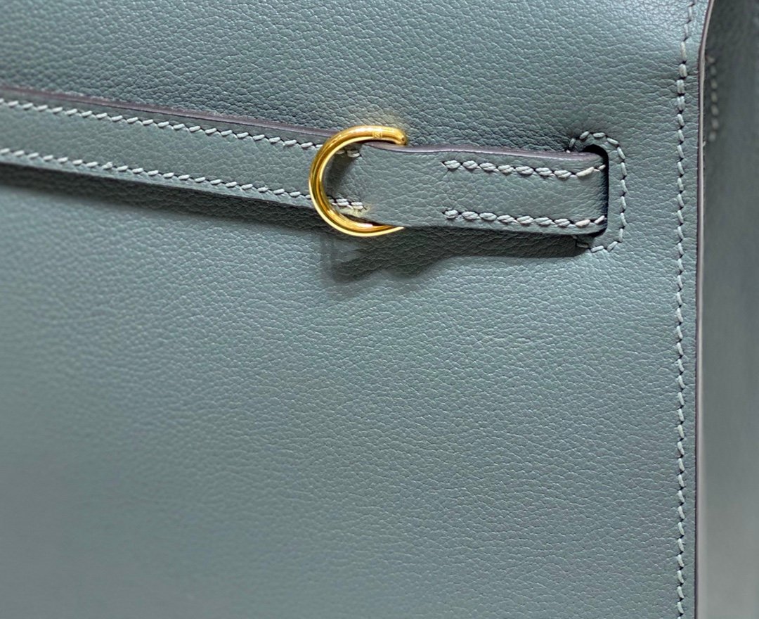 Mirror Top Hermes Kelly Danse 22cm of Evercolor Bag Almond Green