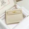 Mirror Top Hermes Kelly Danse 22cm of Evercolor Bag White