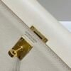 Mirror Top Hermes Kelly Danse 22cm of Evercolor Bag White