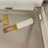 Mirror Top Hermes Kelly Danse 22cm of Evercolor Bag White