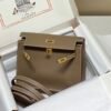 Mirror Top Hermes Kelly Danse 22cm of Evercolor Bag Charcoal Gray