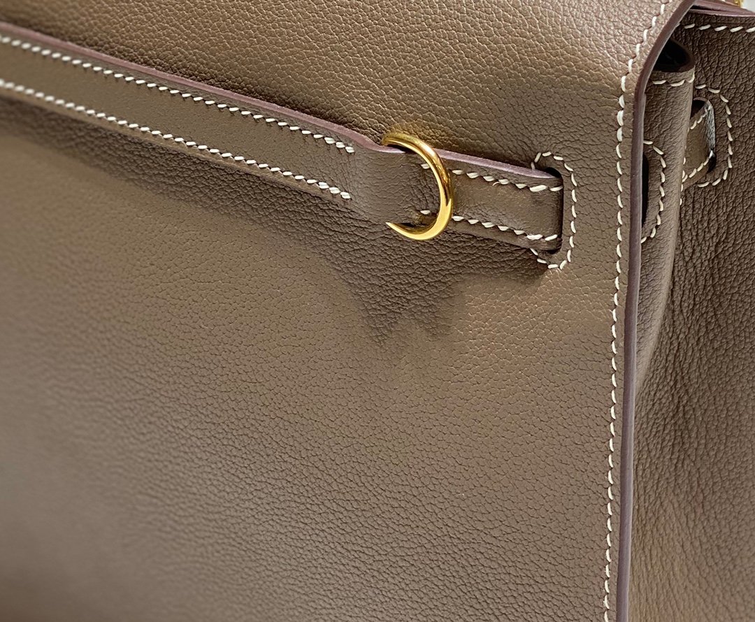 Mirror Top Hermes Kelly Danse 22cm of Evercolor Bag Charcoal Gray