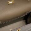 Mirror Top Hermes Kelly Danse 22cm of Evercolor Bag Charcoal Gray