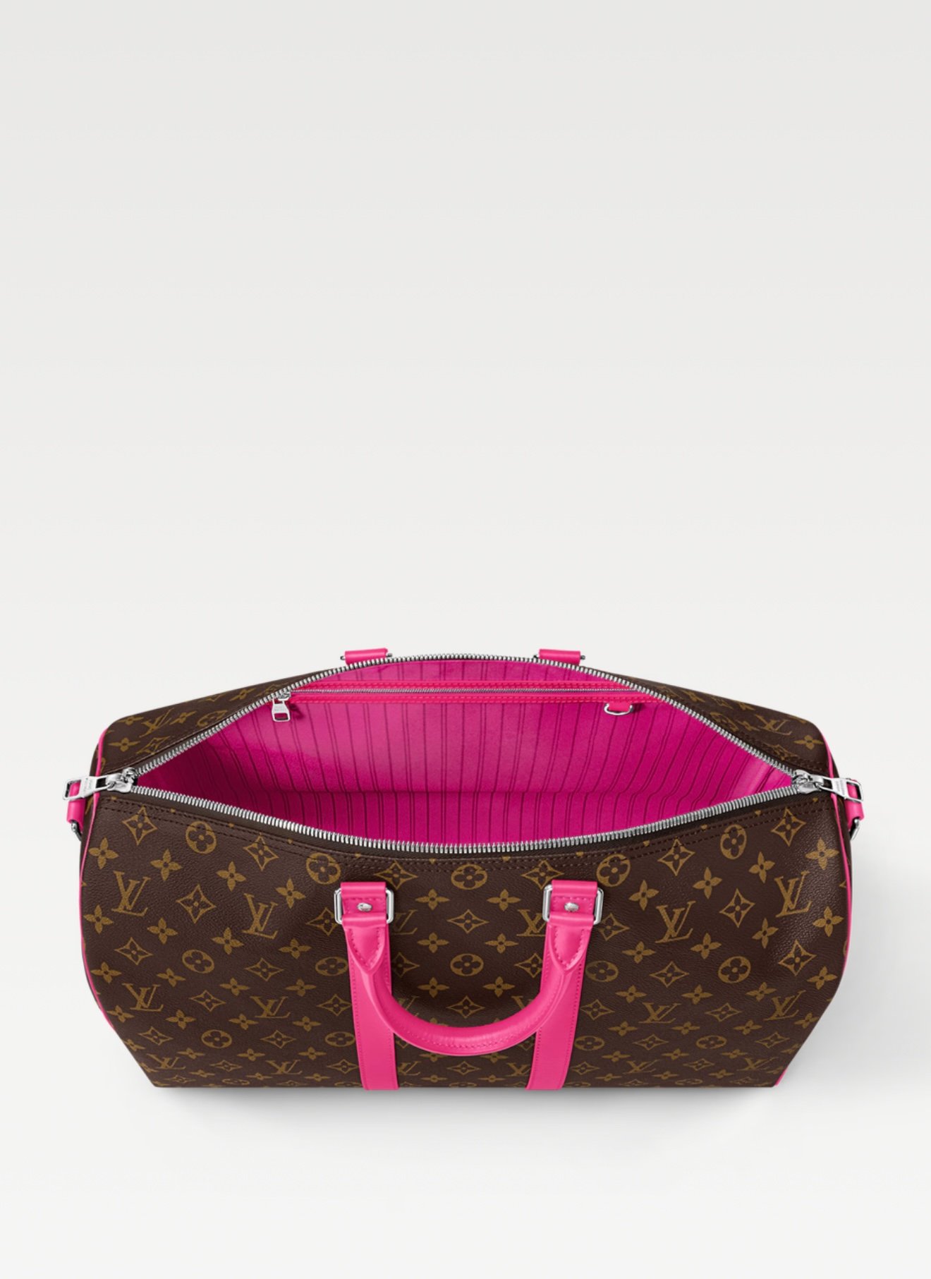LV Keepall Bandoulière 45 pink