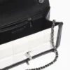 Mirror Top Chanel Mini Flap Bag Black & White