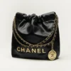 Mirror Top CHANEL 22 Mini Handbag GOLD
