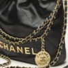 Mirror Top CHANEL 22 Mini Handbag GOLD