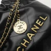 Mirror Top CHANEL 22 Mini Handbag GOLD