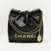 Mirror Top CHANEL 22 Mini Handbag GOLD