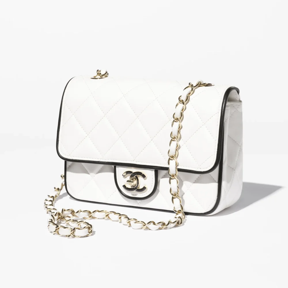Mini Flap Bag White