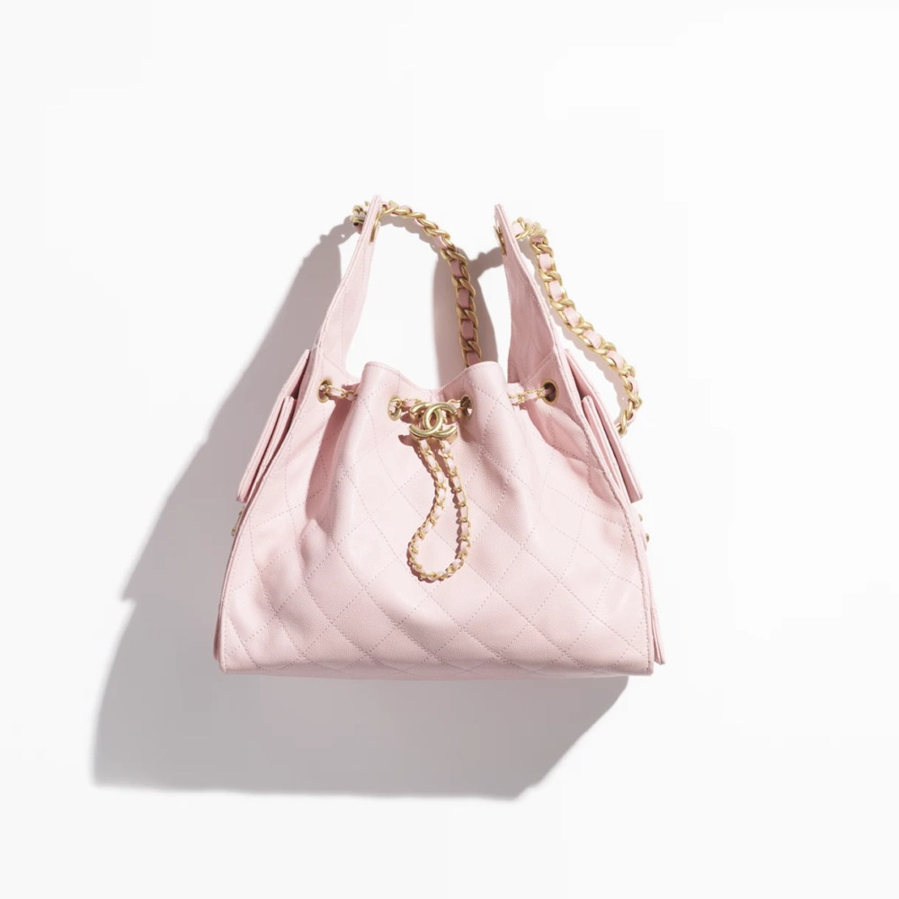 Mirror Top Chanel 25 Medium Handbag Customization required PINK