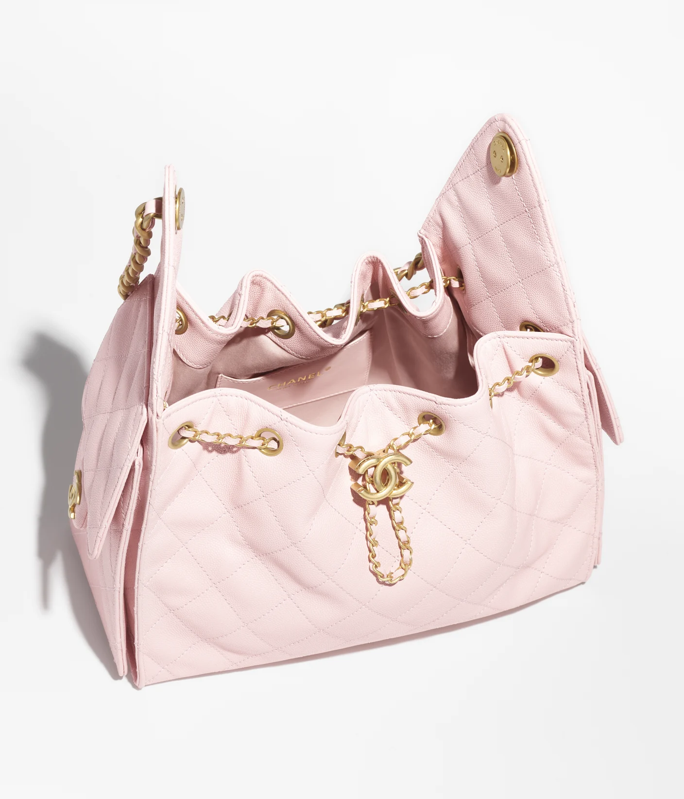 Mirror Top Chanel 25 Medium Handbag Customization required PINK
