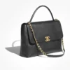 Mirror Top Chanel Extra Large Top Handle Flap Handbag B