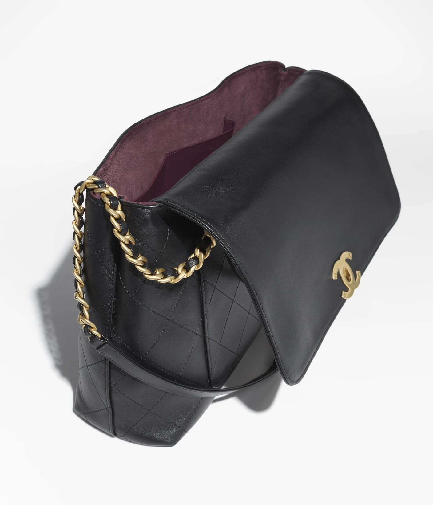Mirror Top Chanel Extra Large Top Handle Flap Handbag B