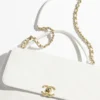 Mirror Top Chanel Extra Large Top Handle Flap Handbag W