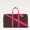 LV Keepall Bandoulière 45 pink