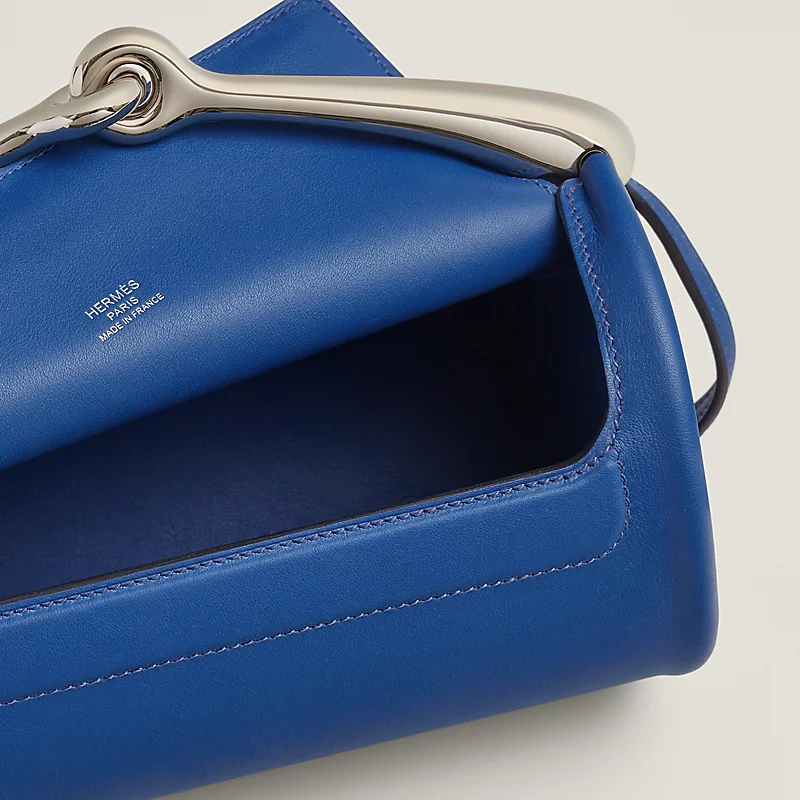 Mirror Top Hermes Maximors bag blue